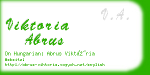 viktoria abrus business card